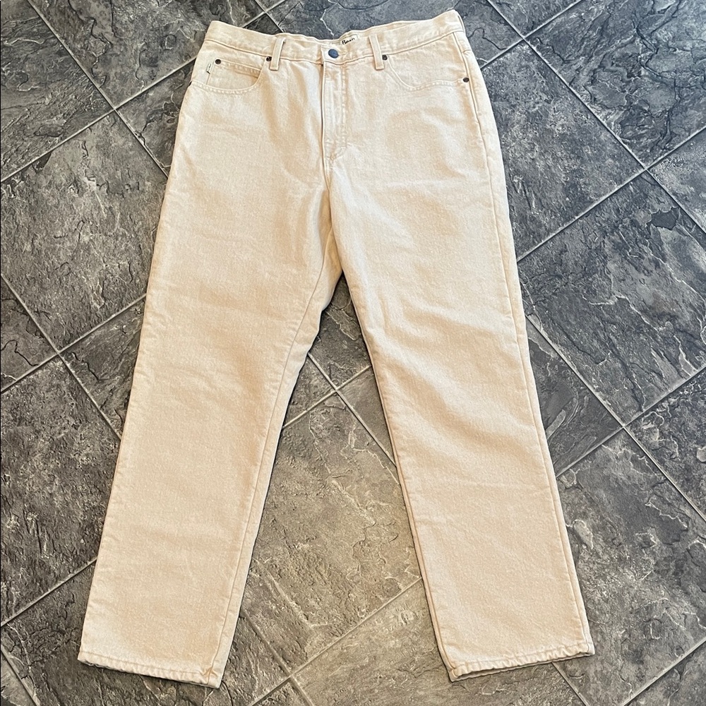 L.L. BEAN Men’s Fleece-lined Straight-Leg Classic Fit Denim Cottage Coastal Warm